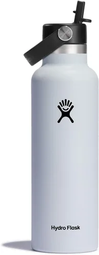 Vista 4 de HYDRO FLASK - Botella de agua de 21.0 fl oz (21 oz) con tapa flexible con popote - Botella de agua reutilizable de acero inoxidable aislada al vacío