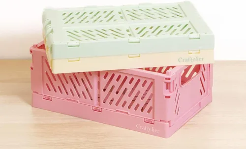 Vista 3 de Craftelier - Caja para organización y almacenamiento de álbumes de recortes y otros materiales de artesanía Diseño plegable y apilable