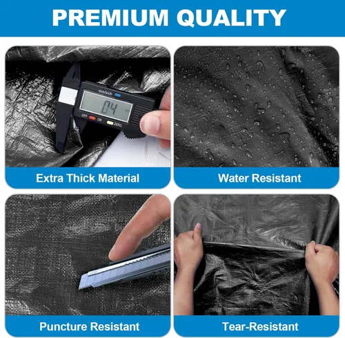 Vista 8 de TICONN Bolsas para colchón para mudanza, bolsa de almacenamiento de servicio pesado para colchón Full XL con asa perimetral y hebillas ajustables
