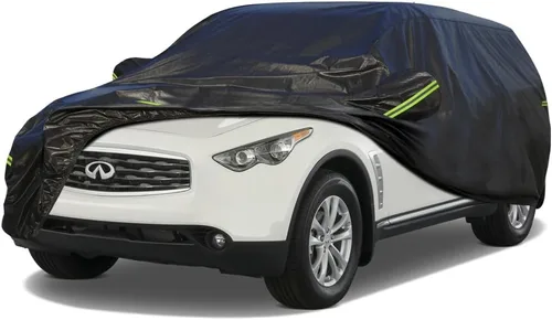 Vista 13 de KouKou Funda impermeable para automóvil SUV adecuada para BMW X1 de 2009 a 2025, 7 capas a prueba de viento para todo tipo de clima, cubierta