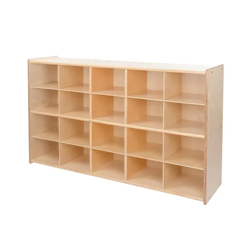 Vista 6 de Contender Estante preescolar Cubby para estante de almacenamiento de aula