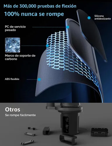 Vista 8 de Soporte para tablet para portavasos de coche, base abierta que ahorra