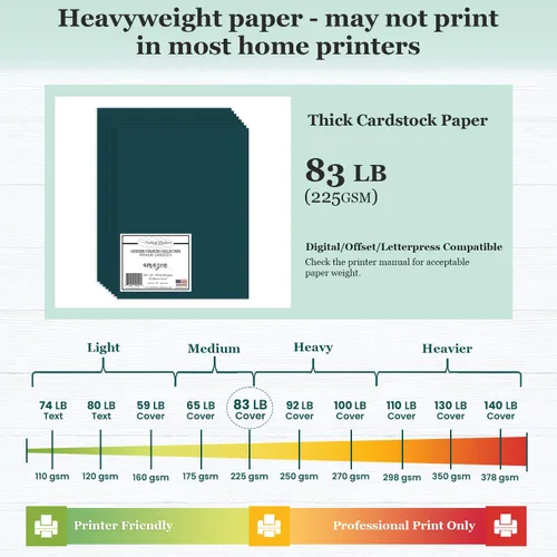 Vista 3 de Cardstock Warehouse Lessebo Amazon Cardstock Papel – 25 hojas, 8.5 x 11 pulgadas – 83 libras / 225 GSM Premium mate Amazon Card Stock para álbumes