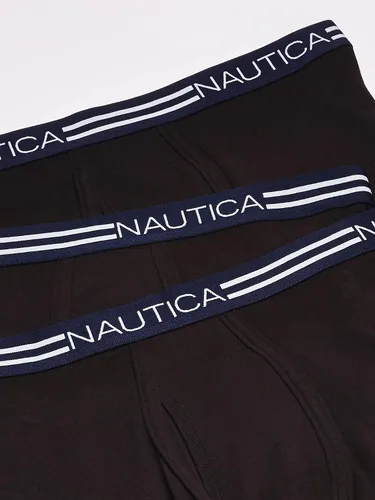 Vista 2 de Nautica Calzoncillos tipo bóxer clásicos de algodón para hombre (3 unidades)
