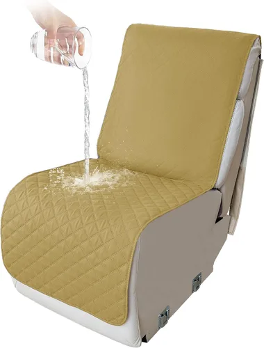 Vista 52 de HDCAXKJ Fundas impermeables 100% impermeables para sofá reclinable en forma de L, lavable, acolchada y suave para perros y mascotas, 1 funda de Negro