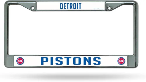 Vista 13 de Rico Industries NBA Basketball Premium 12" x 6" Chrome Frame with Plastic Inserts - Car/Truck/SUV Automobile Accessory