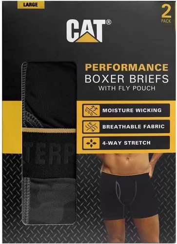 Vista 3 de Caterpillar Men's 2-Pack Sport Mesh Boxer Briefs