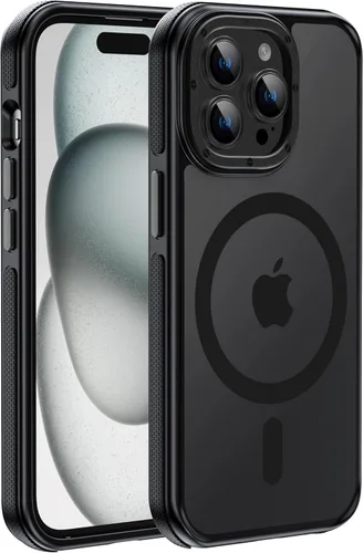Vista 20 de Funda magnética fuerte para iPhone 12 Pro Max [Protección de grado militar de 10 pies] Compatible con MagSafe, funda protectora a prueba de golpes
