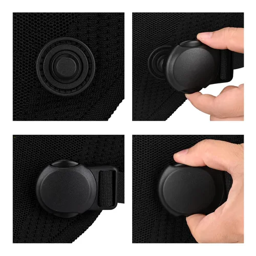 Vista 5 de Bebamour Portabebés de punto, acogedor y ligero para recién nacidos a niños pequeños, portabebés ergonómico con capucha para la cabeza (negro)