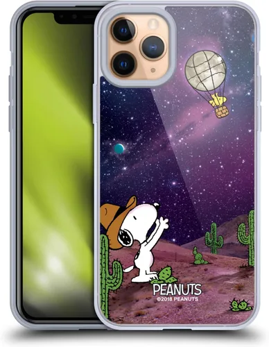 Vista 182 de Head Case Designs Funda de gel con licencia oficial de Peanuts Nebula Balloon Woodstock Snoopy Space Cowboy [protección de grado militar] compatible
