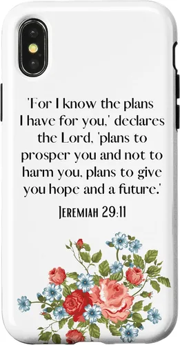 Vista 5 de Funda para iPhone 12 Pro Max I Know The Plans I Have For You Says The Lord Jeremiah 29:11