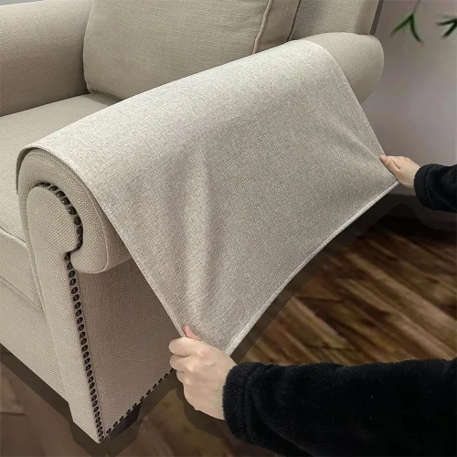 Vista 3 de Fundas para Brazos de Sofá, Funda Antideslizante para Reposabrazos de Sofá Reclinable, 2 Fundas Lavables para Brazos de Sofá, Protectores de Brazos