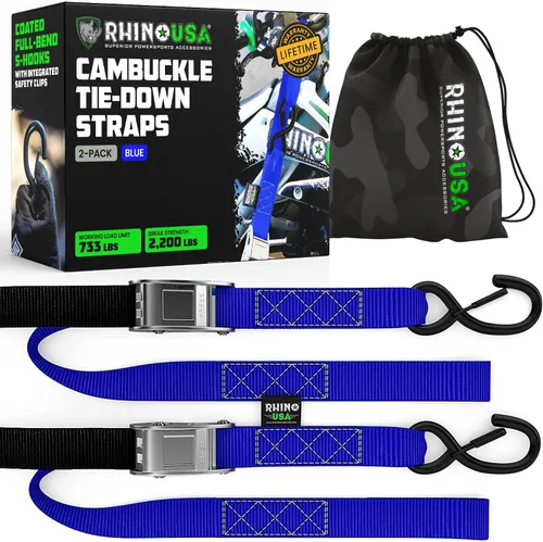 Vista 9 de Rhino USA Cambuckle - Correas de amarre para motocicleta