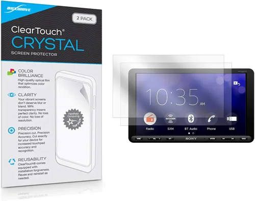 Vista 9 de BoxWave Protector de pantalla compatible con Sony XAV-AX8000 – ClearTouch Anti-Glare (2 unidades), antihuellas mate