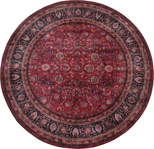 Vista 300 de GLN Rugs Traditional Collection - Alfombra de felpilla lavable a máquina, tradicional lavable, antideslizante, alfombra de felpilla de pelo corto