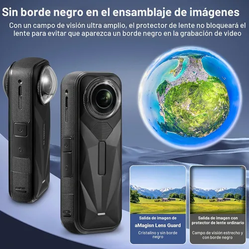 Vista 7 de STARTRC VCR Protector de lente para Insta360 X5, protector de lente de PC