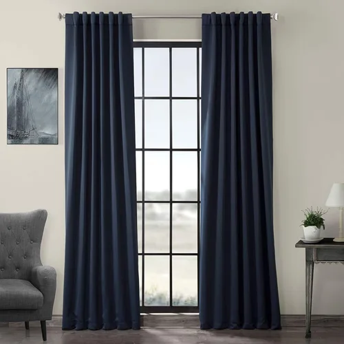 Vista 17 de HPD Half Price Drapes BOCH-171113-84, cortinas sólidas para oscurecer habitación (1 panel), 50 x 84 pulgadas, color beige alabastro