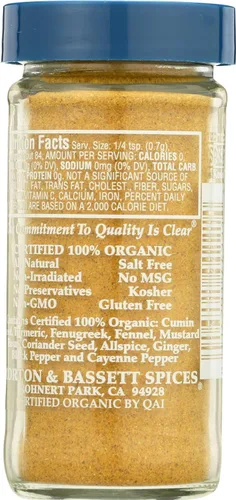 Vista 4 de Morton & Bassett Curry Orgánico, 2.1 oz