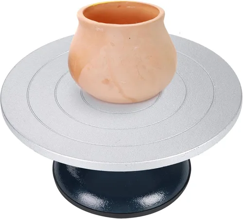 Vista 7 de NATGAI Rueda de escultura de 7 pulgadas, construcción de metal resistente y tocadiscos con rodamientos de bolas (7 pulgadas de diámetro)