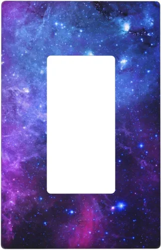 Vista 14 de Cubierta decorativa de interruptor de luz basculante doble de béisbol, placa de pared de 2 gang, cubierta de toma de corriente eléctrica, placa