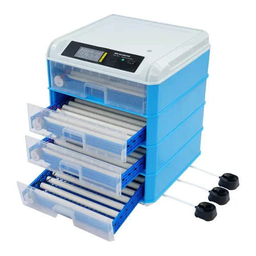 Vista 7 de Incubadora automática de huevos, incubadora de pollo con control de humedad, con girador automático y pantalla LED para incubar huevos para gallina