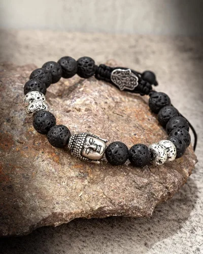 Vista 8 de Pulsera para hombre pulseras de cristales y piedras curativas para hombres pulseras de cuentas de cristales curativos regalos para hombres