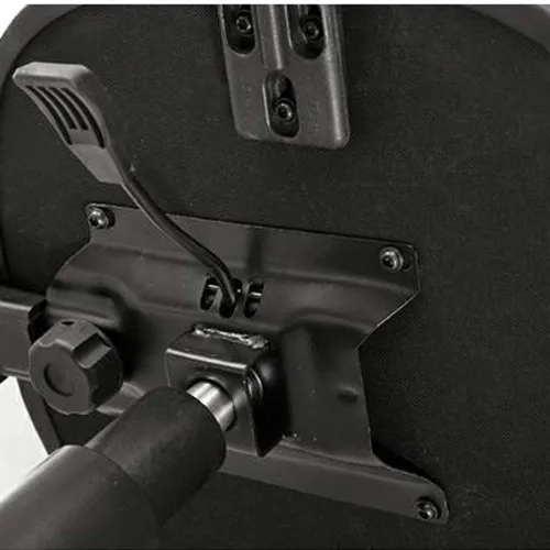 Vista 4 de Silla de trabajo de escritorio de computadora de malla con soporte lumbar de oficina ergonómica grande (azul)