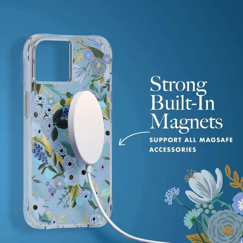 Vista 4 de Rifle Paper Co. - Funda para iPhone 14 Plus [compatible con MagSafe] [protección contra caídas de 10 pies] Bonita funda para iPhone de 6.7 pulgadas