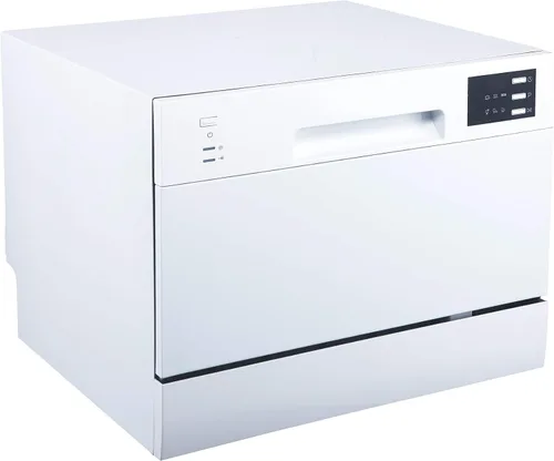 Vista 6 de SPT SD-2225DW Lavavajillas de encimera con arranque retardado y LED, blanco, blanco