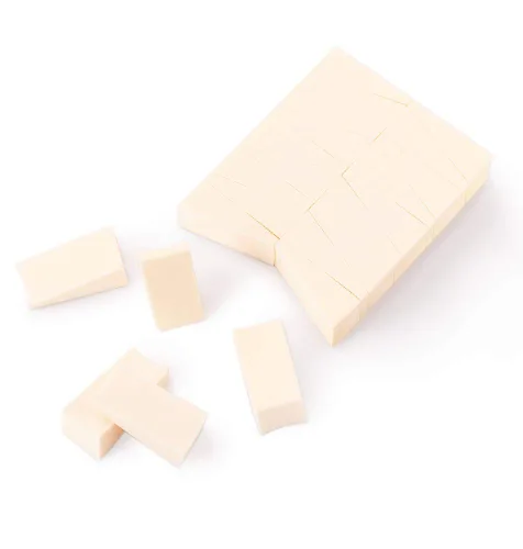 Vista 3 de OWLFAVO 48 esponjas cosméticas de maquillaje triangulares, sin látex, desechable, espuma de belleza, aplicador facial para base impecable, sensible