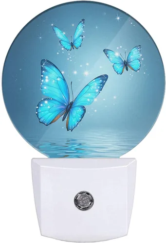 Vista 14 de Luz nocturna de ancla de mar océano ancla náutica negro blanco LED de anochecer a amanecer, sensor automático para dormitorio, baño, pasillo, sala