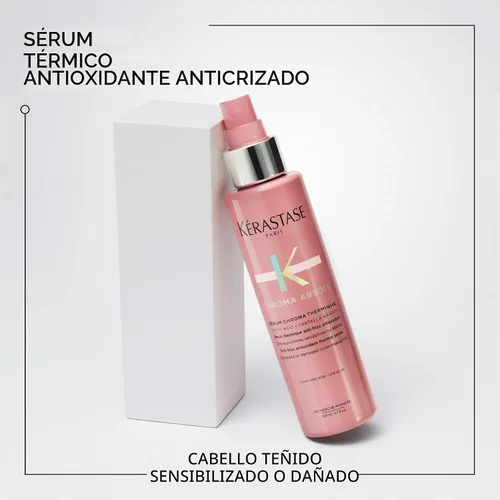 Vista 2 de KERASTASE Chroma Absolu - Suero capilar para cabello teñido con antiencrespamiento y protección contra el calor