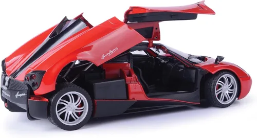 Vista 3 de Motormax Pagani Huayra Red 1/18 Modelo de coche fundido a troquel