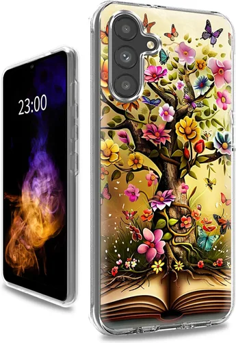 Vista 32 de Funda transparente para Samsung A15 5G de 6.5 pulgadas, doble capa protectora a prueba de golpes de PC transparente de silicona suave