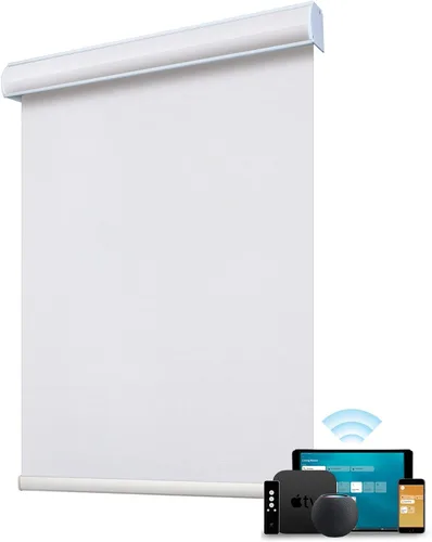 Vista 32 de SmartWings Persianas enrollables con cable duro PoE 100% opacas, muestra de tela