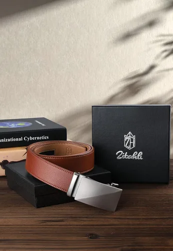 Vista 6 de Zitahli Men's Belt,Ratchet Belt Dress with Premium Leather,Slide Belt with Easier Adjustable Automatic Buckle