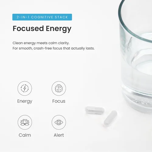 Vista 5 de Píldoras de cafeína con L-teanina – 180 píldoras energéticas para mujeres y hombres – Energía enfocada limpia y duradera – Liberación sostenida