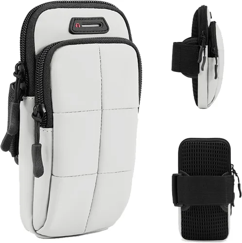 Vista 11 de Prime Comfort Brazalete para teléfono para correr, bandas para iPhone para ejercicio, bandas de brazo para correr para teléfono celular, monedero