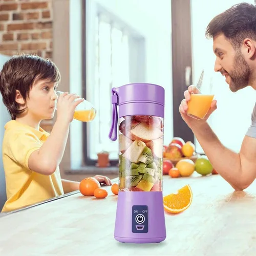 Vista 3 de Licuadora personal portátil con 6 cuchillas, mini exprimidor, licuadora del batido