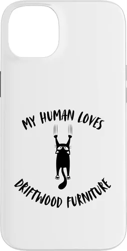 Vista 15 de iPhone 16 My Human Loves Driftwood Furniture - Cat Parent Hobby Lover Case