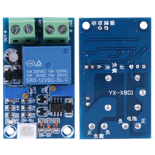 Vista 7 de Interruptor automático de corte de bajo voltaje de batería de 12V, indicador LED, potenciómetro ajustable, duración de la batería