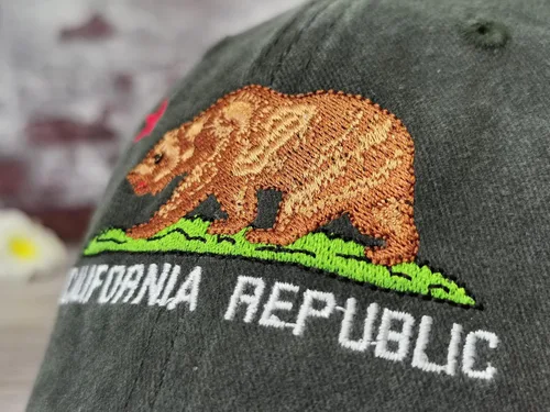 Vista 3 de Hepandy Embroidered California Bear Baseball Hats