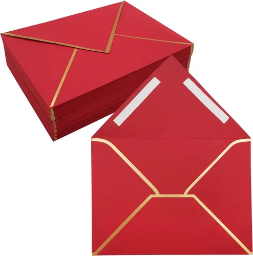 Vista 9 de Paquete de 50 sobres autoadhesivos de 4 x 6 pulgadas, sobres negros de 4 x 6 pulgadas para invitaciones con sobres autoadhesivos A6 para bodas