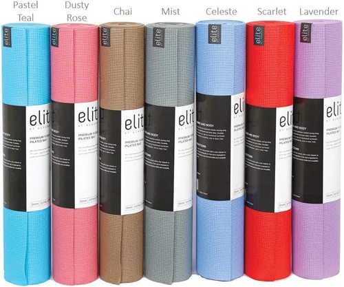 Vista 2 de Aeromat Elite Yoga Pilates Mat 0.197 in de espesor (24" x 72") para yoga o pilates, ejercicios generales