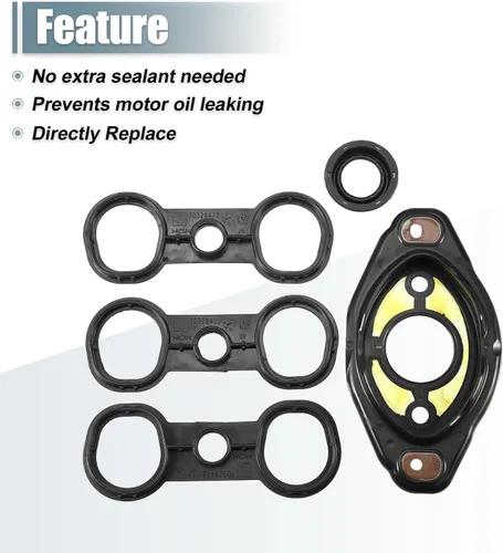 Vista 6 de X AUTOHAUX NO.11127582245/11127552280/11427537293/11427525335 Junta de tapa de válvula para BMW 128i 323i 328i X3 Z5 X4 1 Set