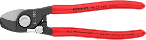 Vista 7 de KNIPEX Tijeras para Cable, 16,5 cm de L, 1/0 AWG, Rojo