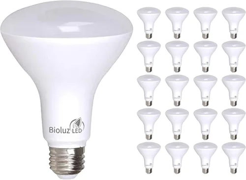 Vista 9 de Bioluz LED Paquete de 4 Bombillas LED BR30 Luces de Inundación para Interiores 90+ CRI Equivalente a 65W usa 7.5W 2700K Blanco Cálido 650 Lúmenes