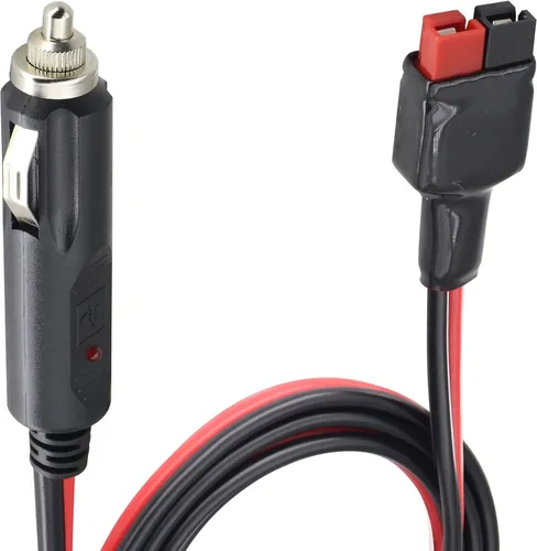 Vista 2 de Enchufe para encendedor de cigarrillos a an-der-Son con cable de extensión interno de 15 amperios 14 AWG, adaptador de cargador de batería, conector