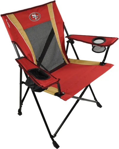 Vista 45 de Kijaro Dual Lock Pro - Silla plegable para ventilador deportivo, 26 pulgadas de largo x 35.5 pulgadas de ancho x 37 pulgadas de alto, Arizona