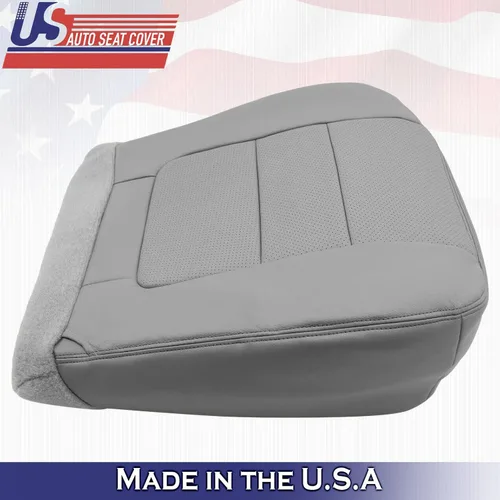 Vista 6 de 2001 para Ford F550 Lariat conductor pasajero parte inferior perforada cuero asiento cubierta gris